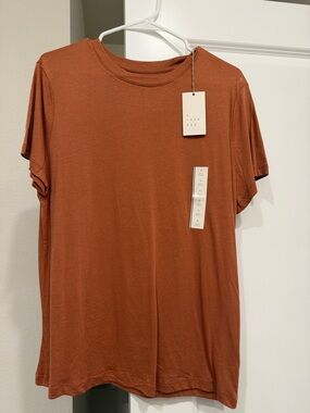 a new day Short Sleeve Crew Tee in Rust